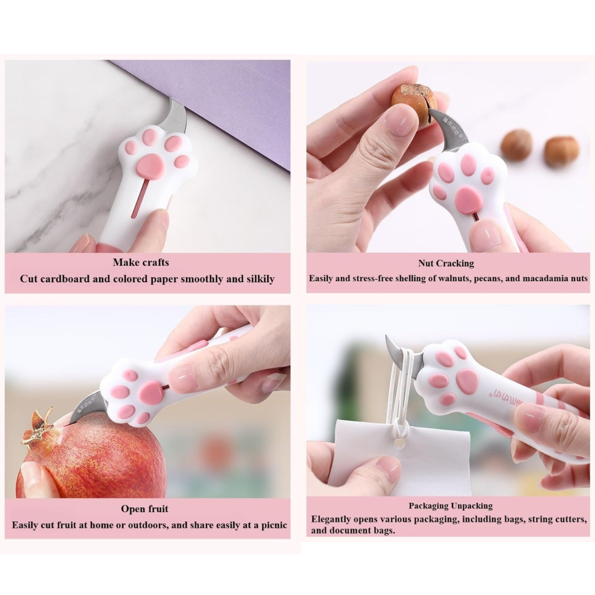 Cat Paw Craft Cutter – Retractable & Safe Blade