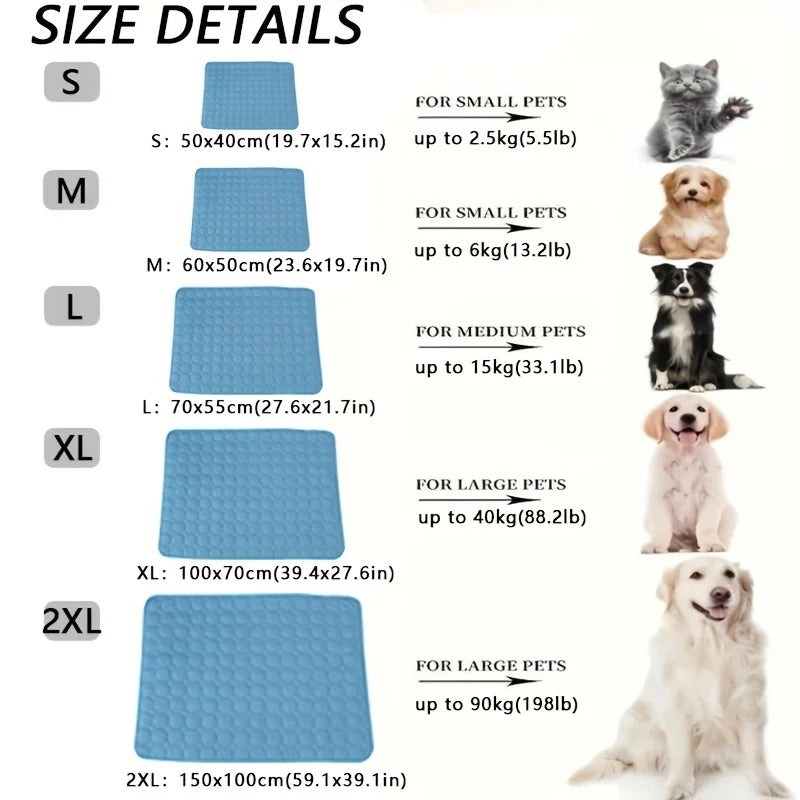 Self-Cooling Pet Mat – Summer Bed for Dogs & Cats