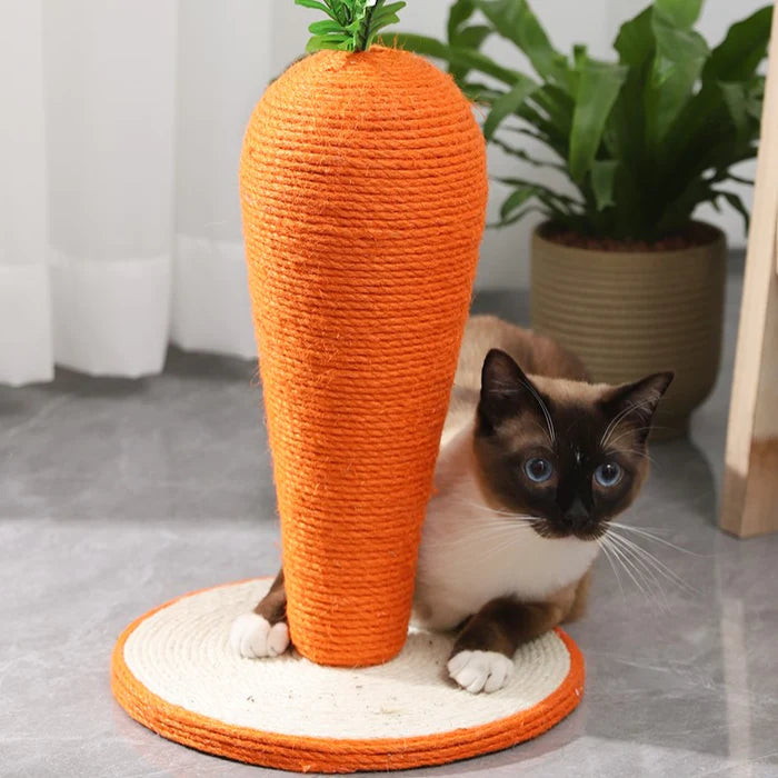 Clawsome Carrot Scratching Post - Cat Lovers Boutique