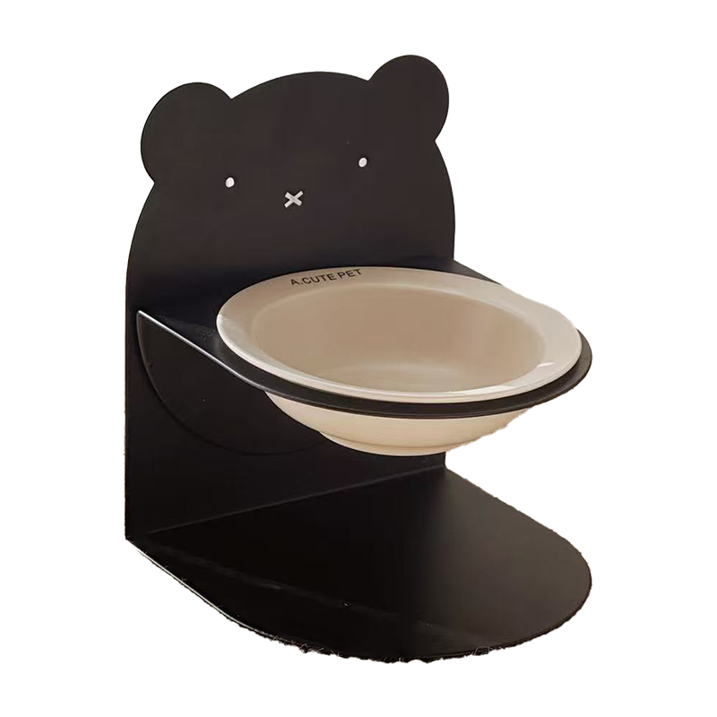 Adjustable Magnetic Ceramic Cat Bowl