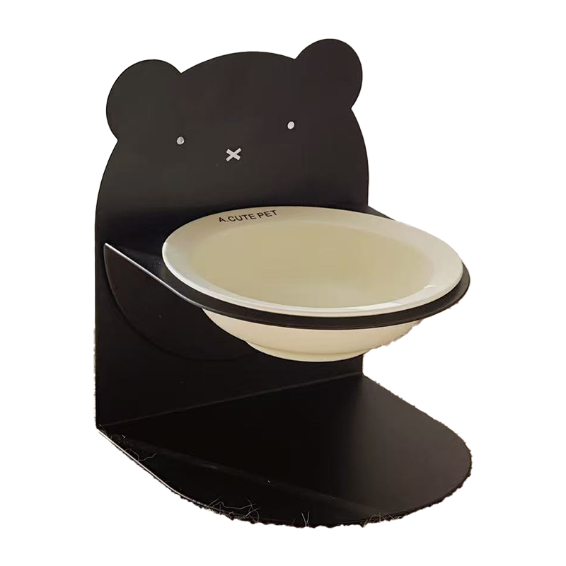 Adjustable Magnetic Ceramic Cat Bowl