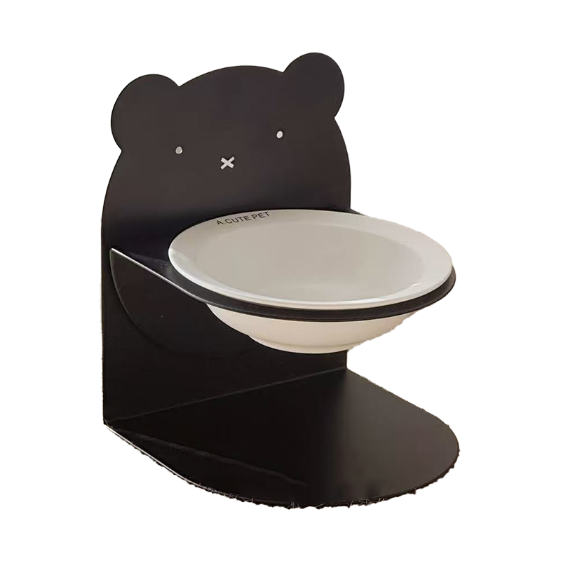 Adjustable Magnetic Ceramic Cat Bowl