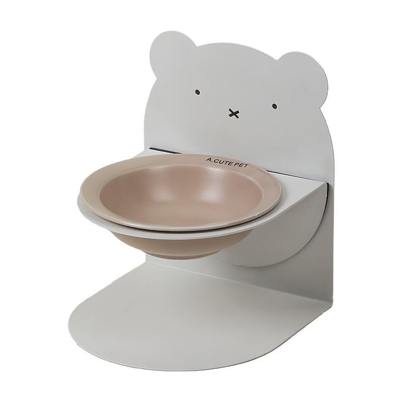 Adjustable Magnetic Ceramic Cat Bowl