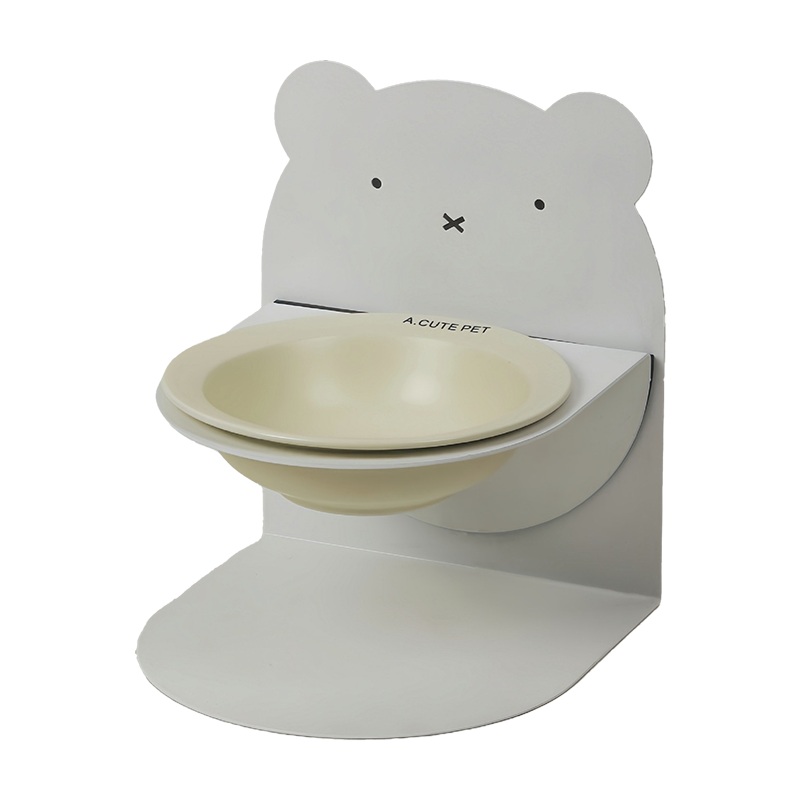 Adjustable Magnetic Ceramic Cat Bowl