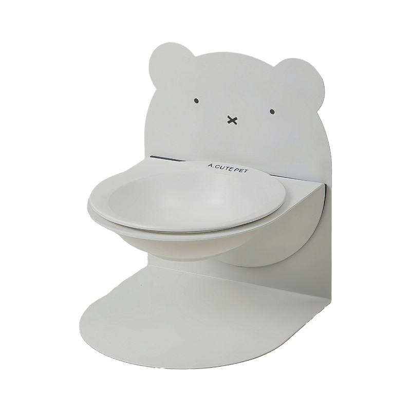 Adjustable Magnetic Ceramic Cat Bowl