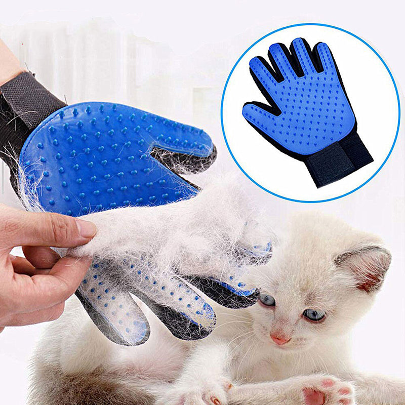 Pet Grooming Gloves Dog Brush & Cat Brush for Pets (Pair) – Easy