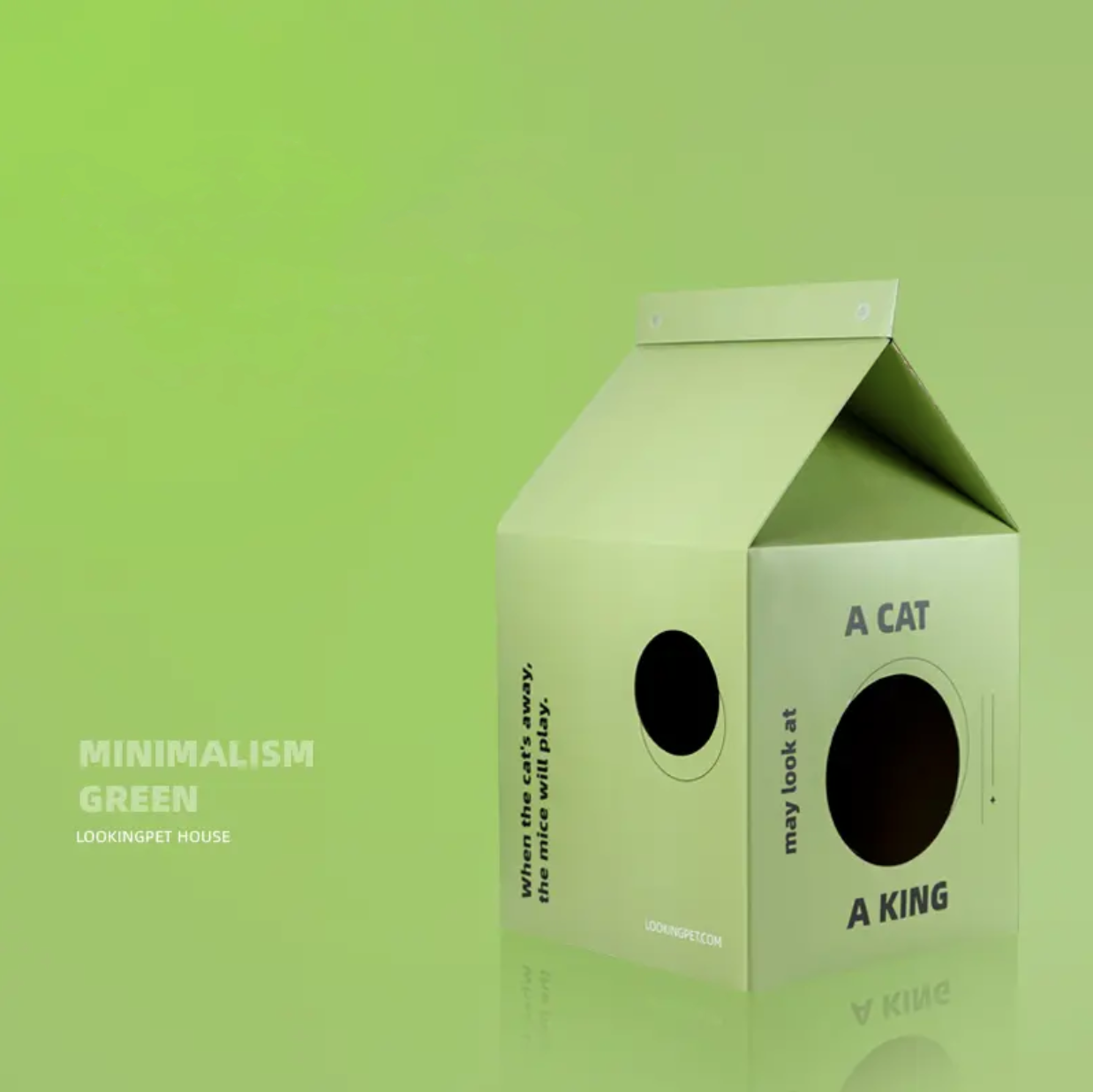 2-in-1-Katzenhaus und Kratzbaum aus Pappe