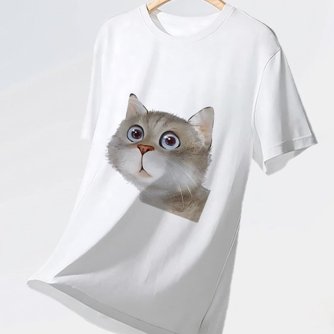 Cattitude cat print tee — Apparel & gifts collection