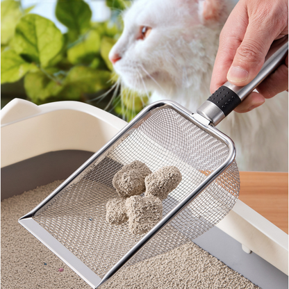 Fine Mesh Stainless Steel Cat Litter Scoop - Cat Lovers Boutique