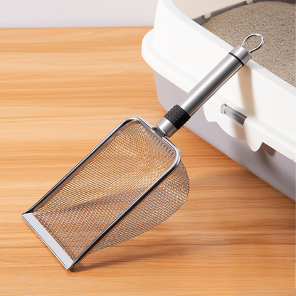 Fine Mesh Stainless Steel Cat Litter Scoop - Cat Lovers Boutique