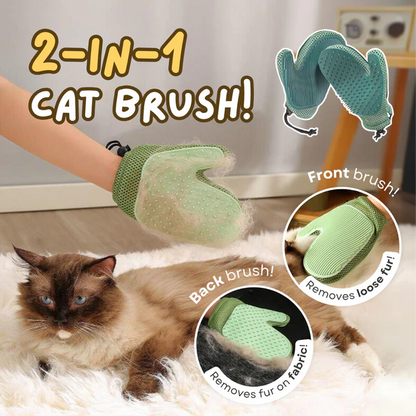 2-in-1 Grooming & Cleaning Cat Glove