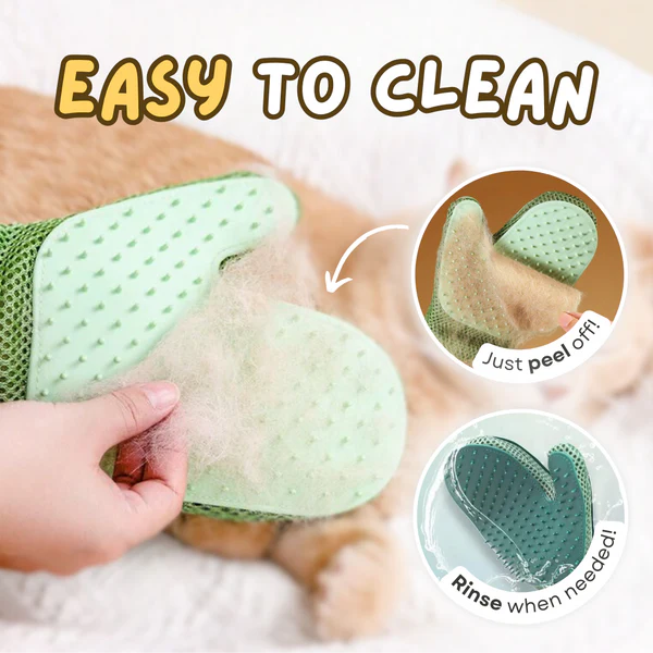 2-in-1 Grooming & Cleaning Cat Glove