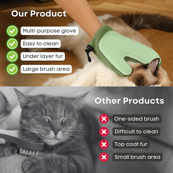 2-in-1 Grooming & Cleaning Cat Glove