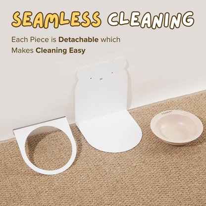 Adjustable Magnetic Ceramic Cat Bowl