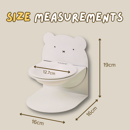 Adjustable Magnetic Ceramic Cat Bowl
