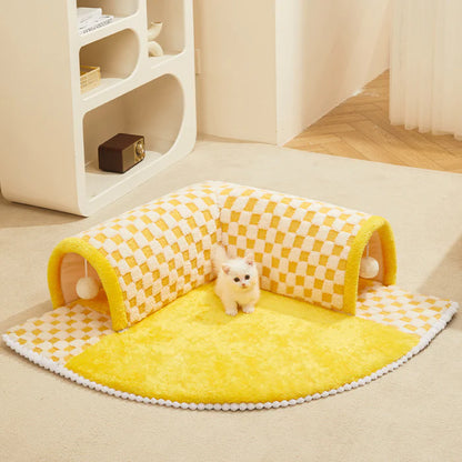 CozyCat Haven Tunnel Bed - Cat Lovers Boutique