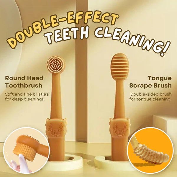 Dual Pet Toothbrush Set for Cats and Dogs