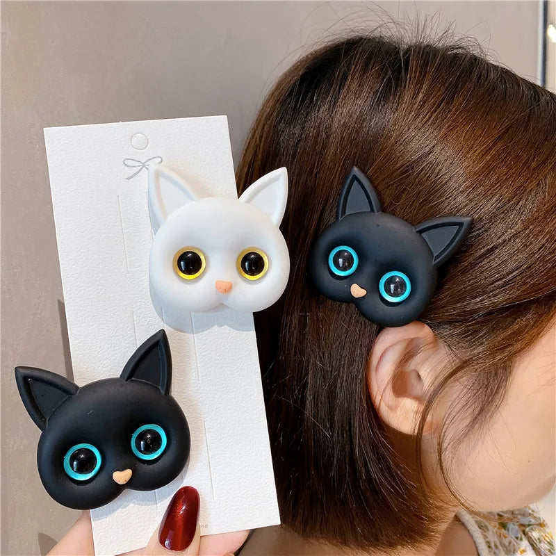 Charming Cat Head Hair Clips - Cat Lovers Boutique