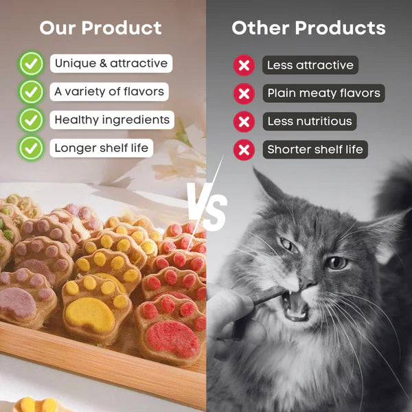 Nutritious Paw-Shaped Cat Treats - Cat Lovers Boutique