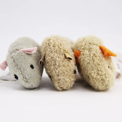 Plush Mouse Cat Toy Set - 3 Pieces - Cat Lovers Boutique