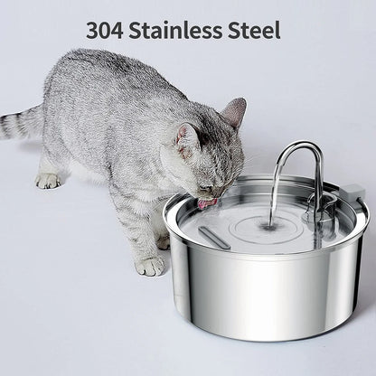 Stainless Steel Automatic Pet Water Fountain