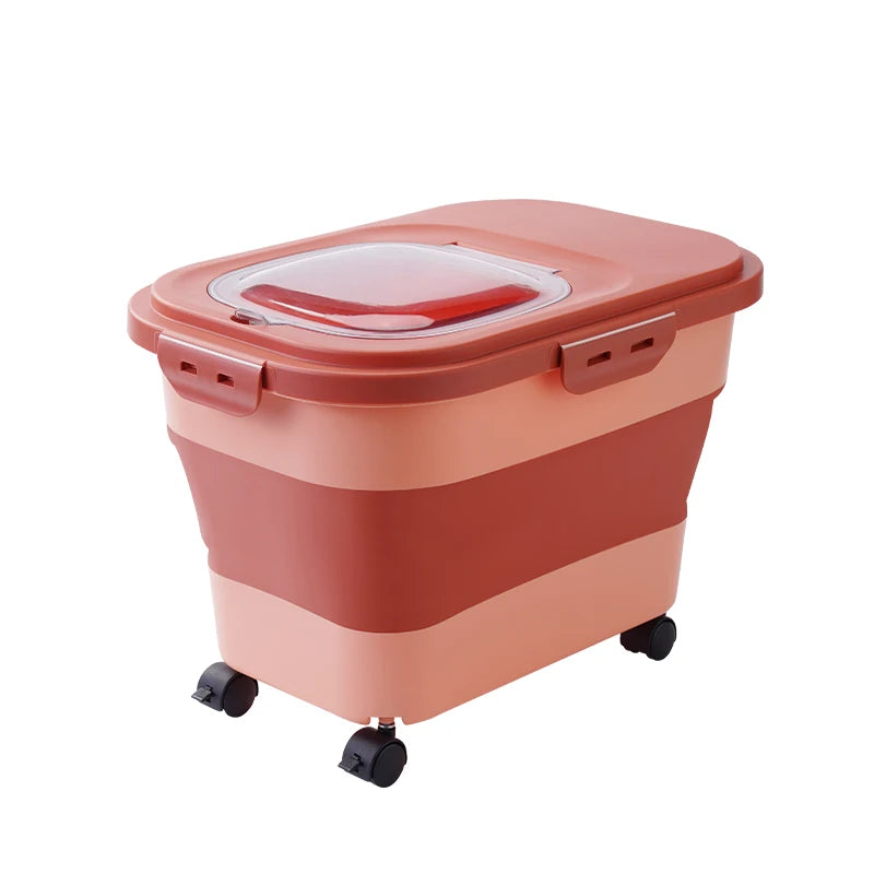 Collapsible Airtight Cat Dog Food Storage Container - Cat Lovers Boutique