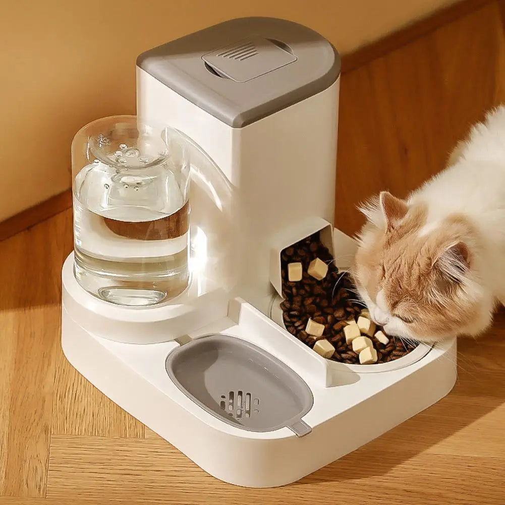 2-in-1 Automatic Pet Feeder & Water Dispenser - Cat Lovers Boutique