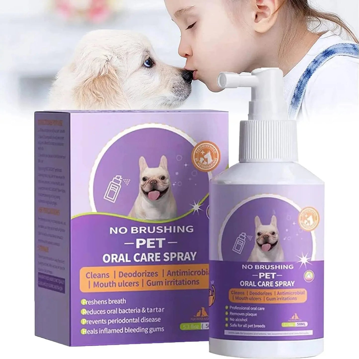 50ml Pet Oral Cleansing Spray for Cats & Dogs