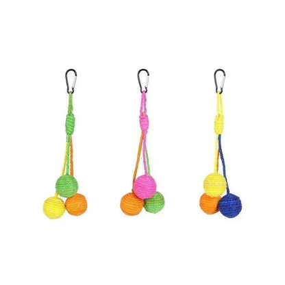 Hanging Sisal Cat Toy with Bells - Cat Lovers Boutique