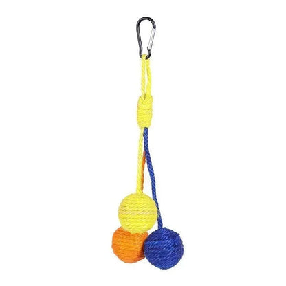 Hanging Sisal Cat Toy with Bells - Cat Lovers Boutique