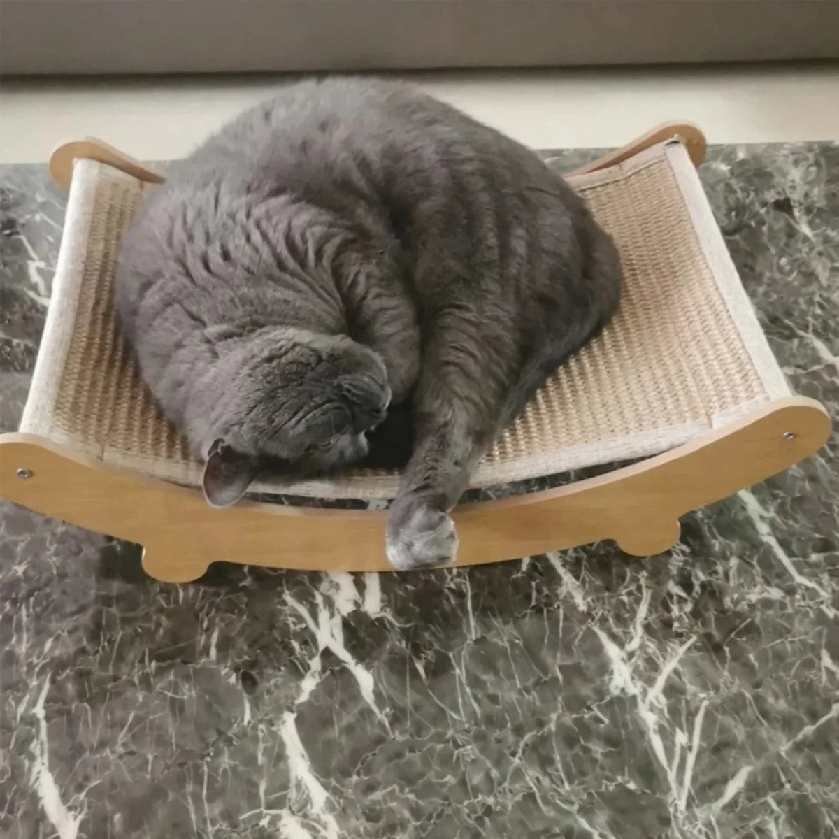 Wooden Cat Scratcher Bed