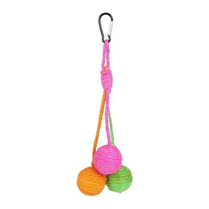 Hanging Sisal Cat Toy with Bells - Cat Lovers Boutique