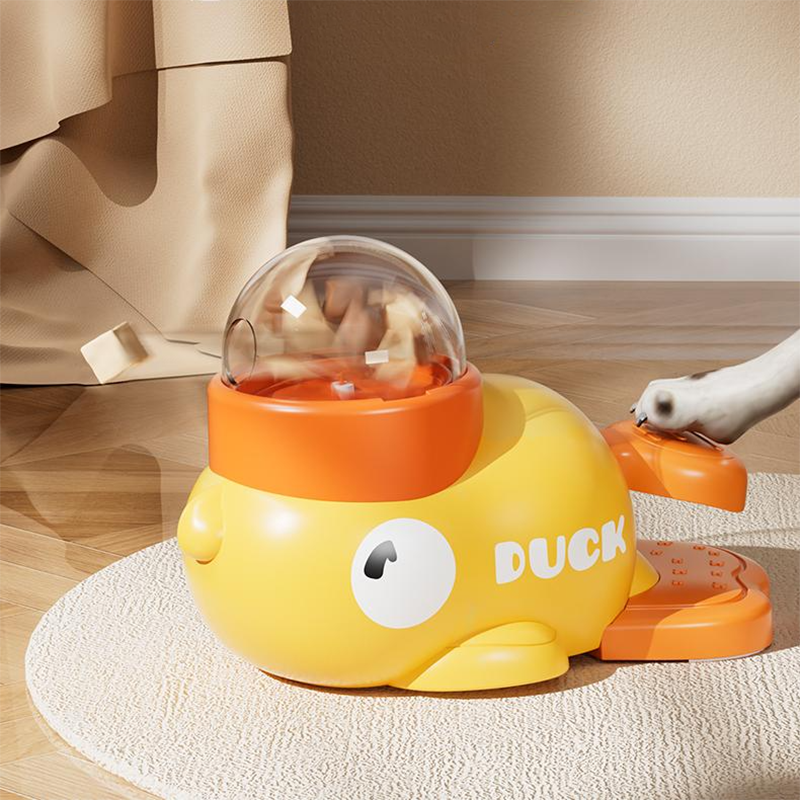 Interactive Duck Treat Dispenser Toy for Cats