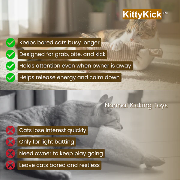 KittyKick™ Cat Kicker Toy – 3 Pack Bundle - Cat Lovers Boutique