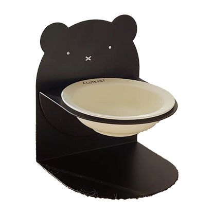 Adjustable Magnetic Ceramic Cat Bowl