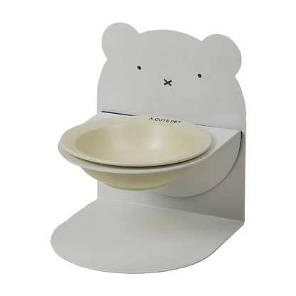 Adjustable Magnetic Ceramic Cat Bowl