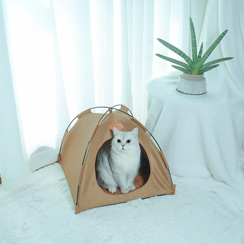 Purrfect Canvas Cat Tent - Cat Lovers Boutique