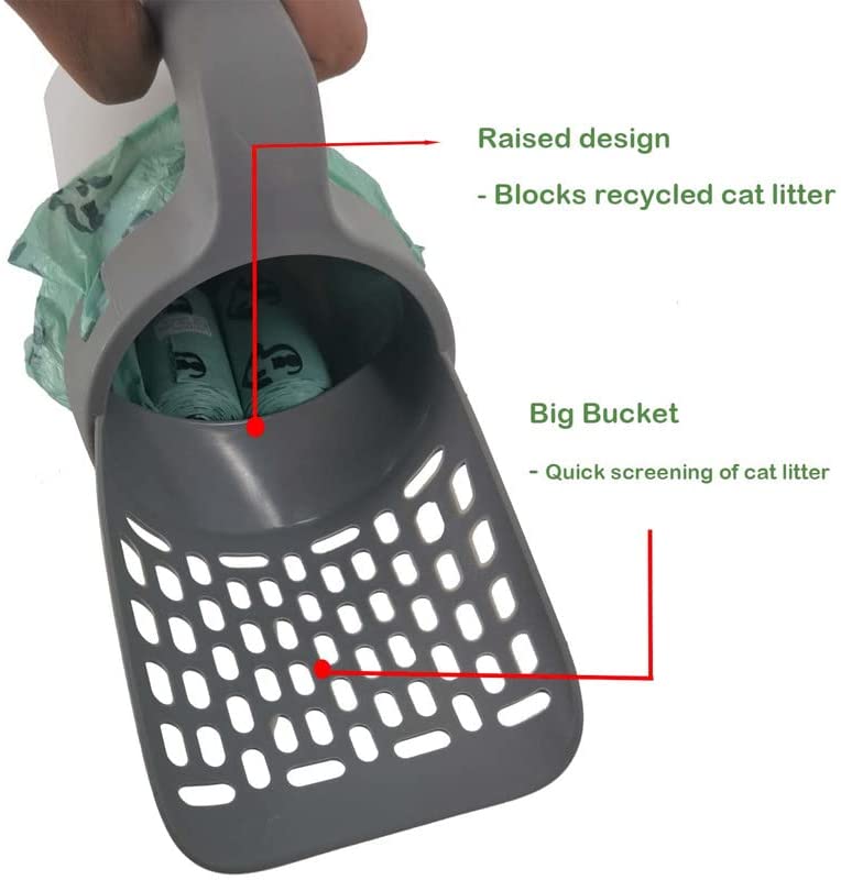 Cat litter clearance scoop with bag