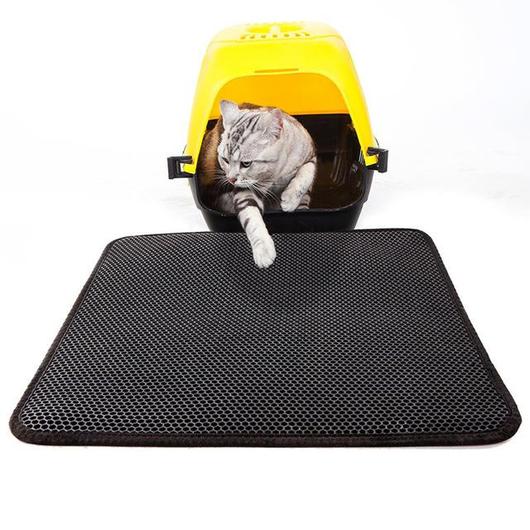 Cat Litter Mat Black / 21.65X29.50 (55x75cm)