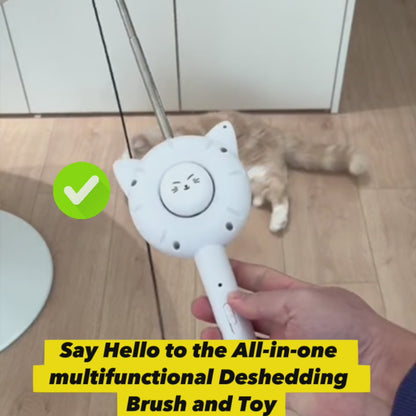 All-in-one Self-Cleaning Cat Brush & Toy