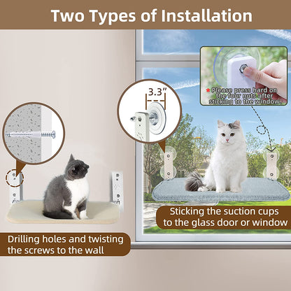 Cordless Cat Window Perch - Cat Lovers Boutique