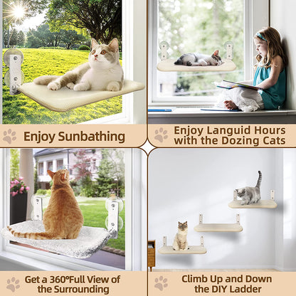 Cordless Cat Window Perch - Cat Lovers Boutique