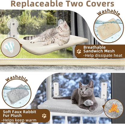 Cordless Cat Window Perch - Cat Lovers Boutique