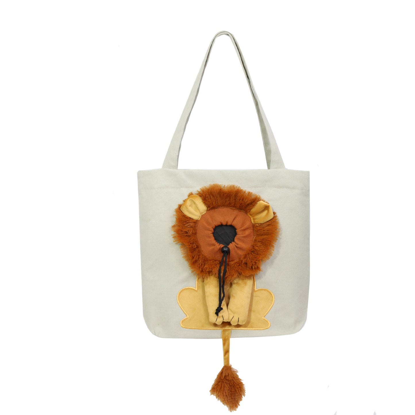 Lion-Shaped Pet Canvas Shoulder Bag - Cat Lovers Boutique