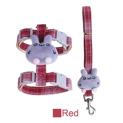 Adjustable Cat Harness & Leash with Cartoon Design - Cat Lovers Boutique