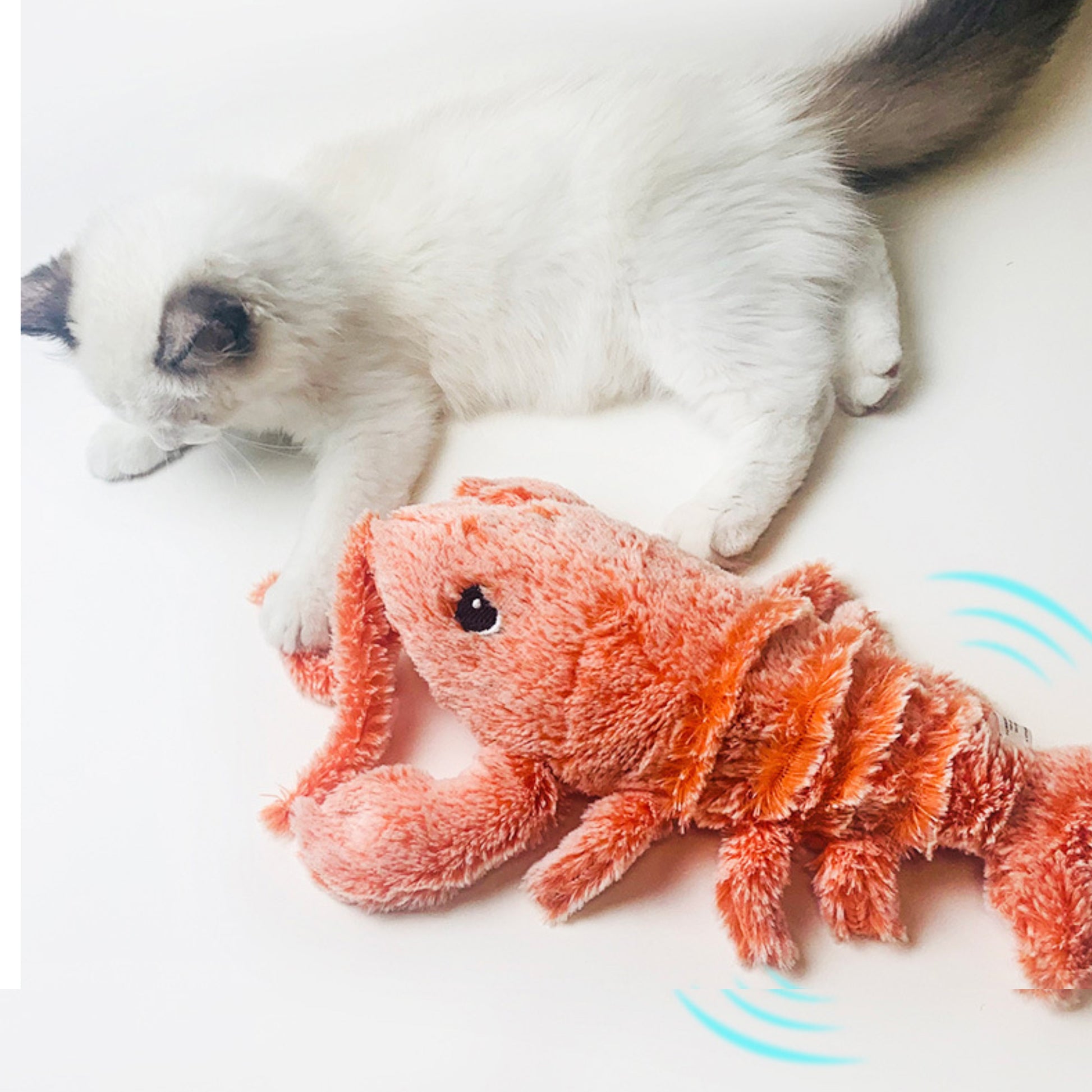 Wagging Lobster Cat Plush Toy - Cat Lovers Boutique