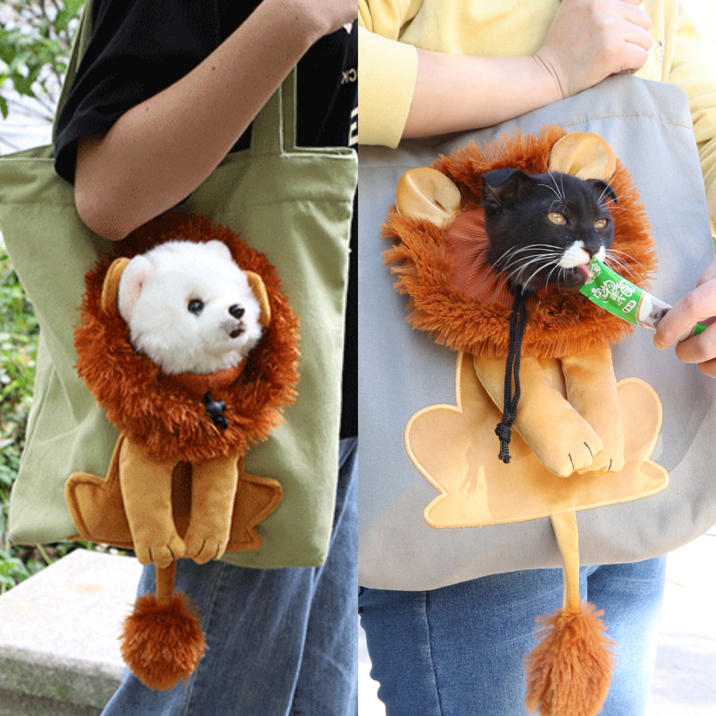 lion messenger bag