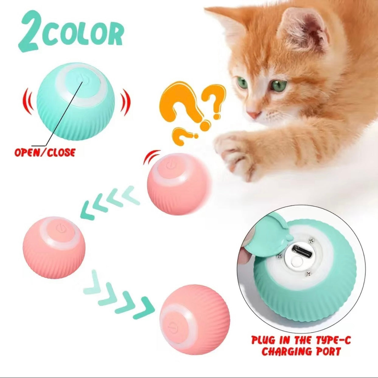 Smart Ball Cat Toy - Cat Lovers Boutique